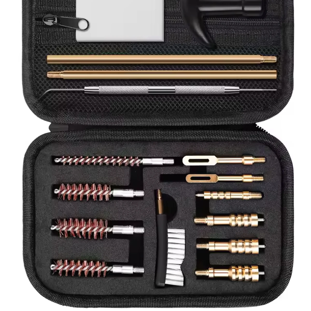 Juego de limpieza para armas con cepillos de nylon 9mm AR15/M4