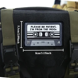 Parche táctico insignia militar de moral brazalete con gancho y bucle