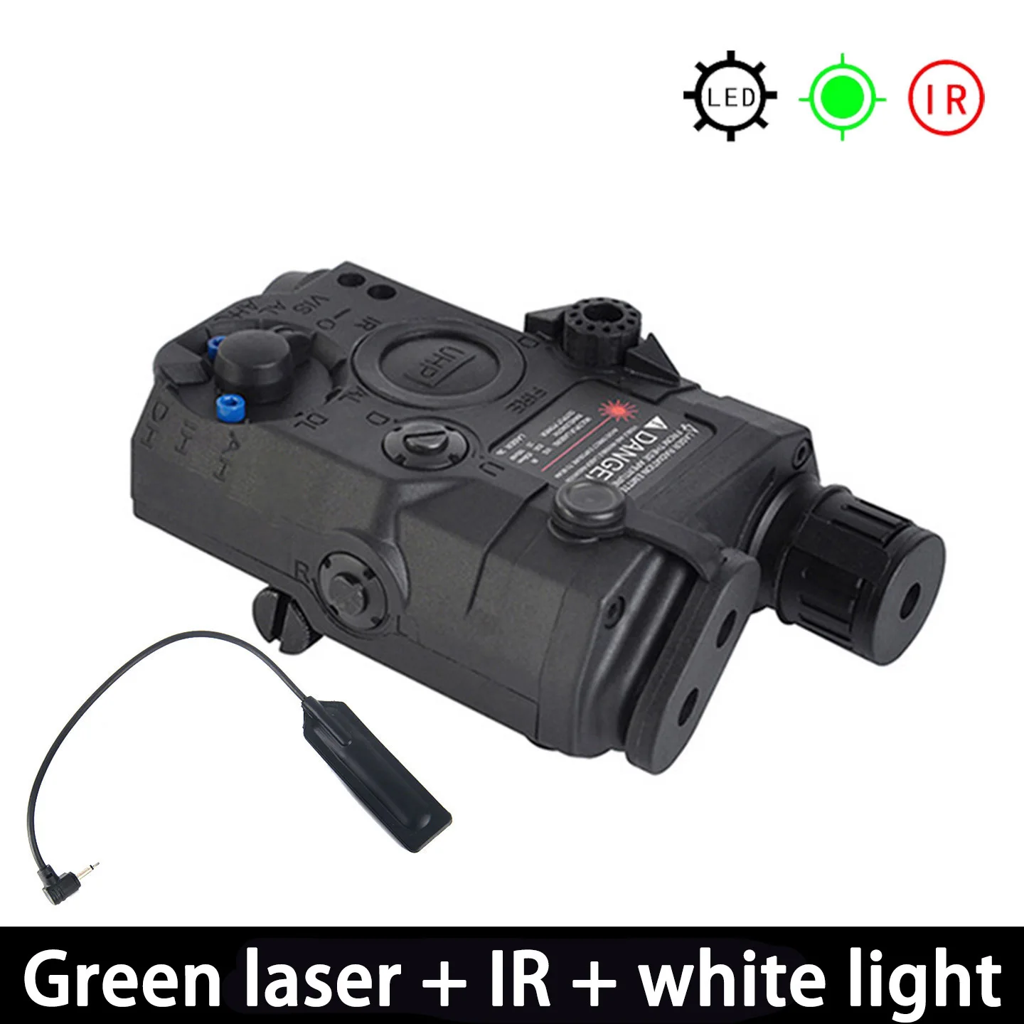 Láser táctico PEQ M300/M600 con interruptor doble presión y remoto - imagen 3