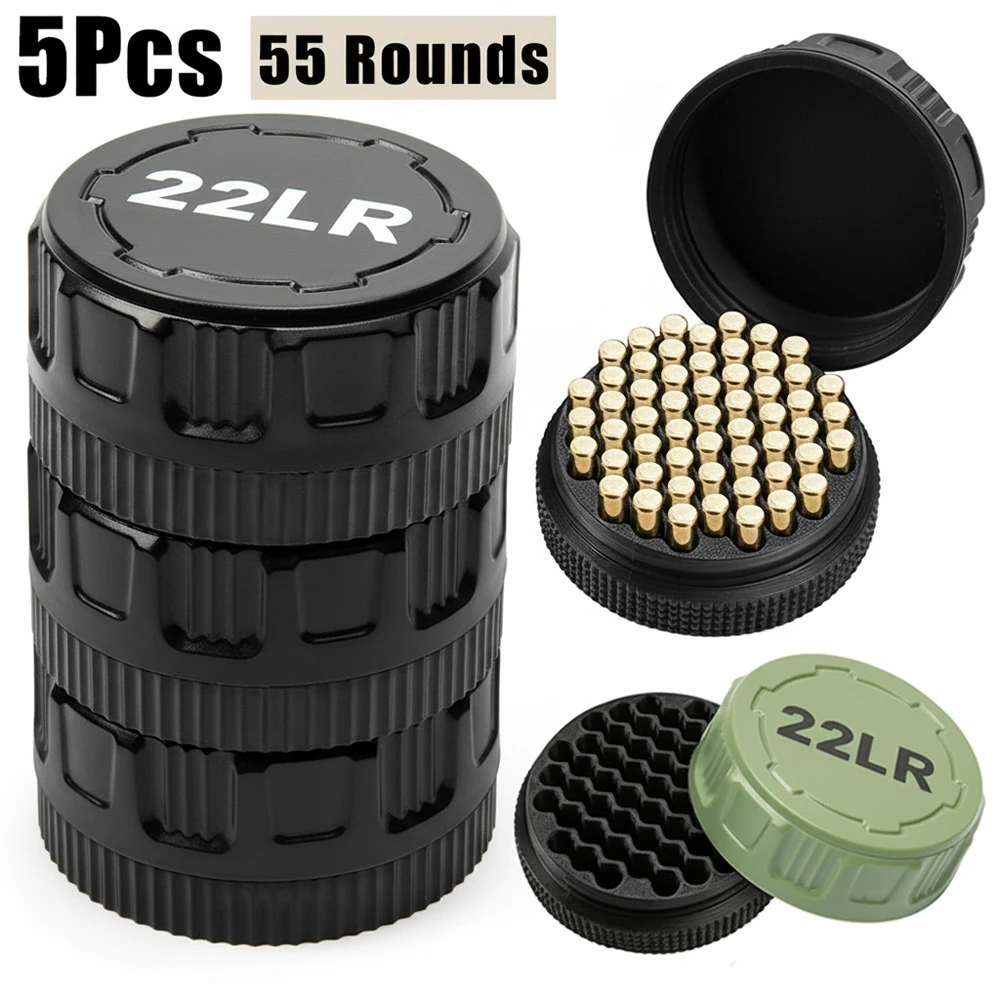 Caja de munición apilable .22LR portátil con soporte y organizador - imagen 5