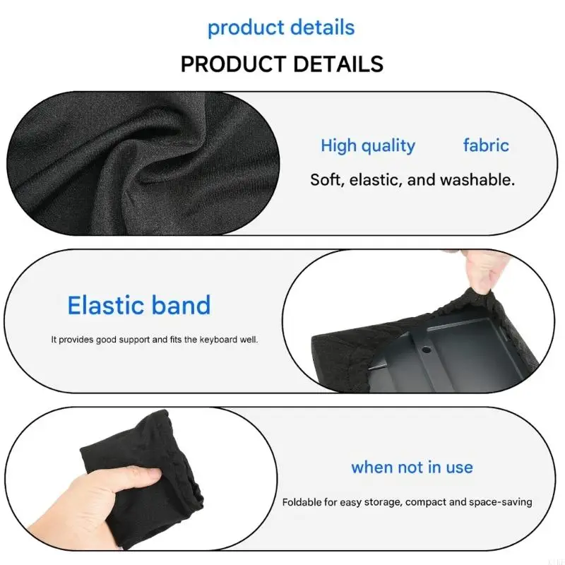 Funda antipolvo elástica para teclado de tamaño estándar completa - imagen 5