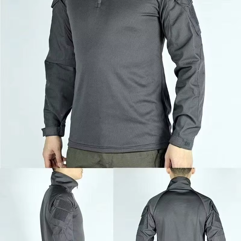 Camiseta tactica Multicam para hombre - manga larga, Airsoft y camping - imagen 2