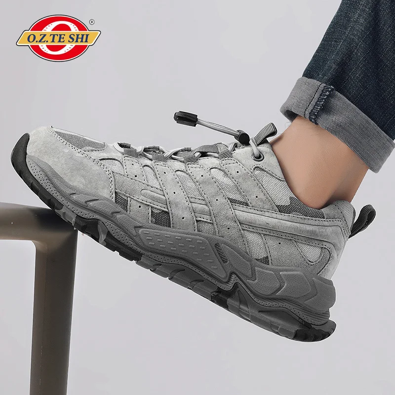 O.Z.TESHI Botas trekking cuero hombre – Montaña y nieve - imagen 2