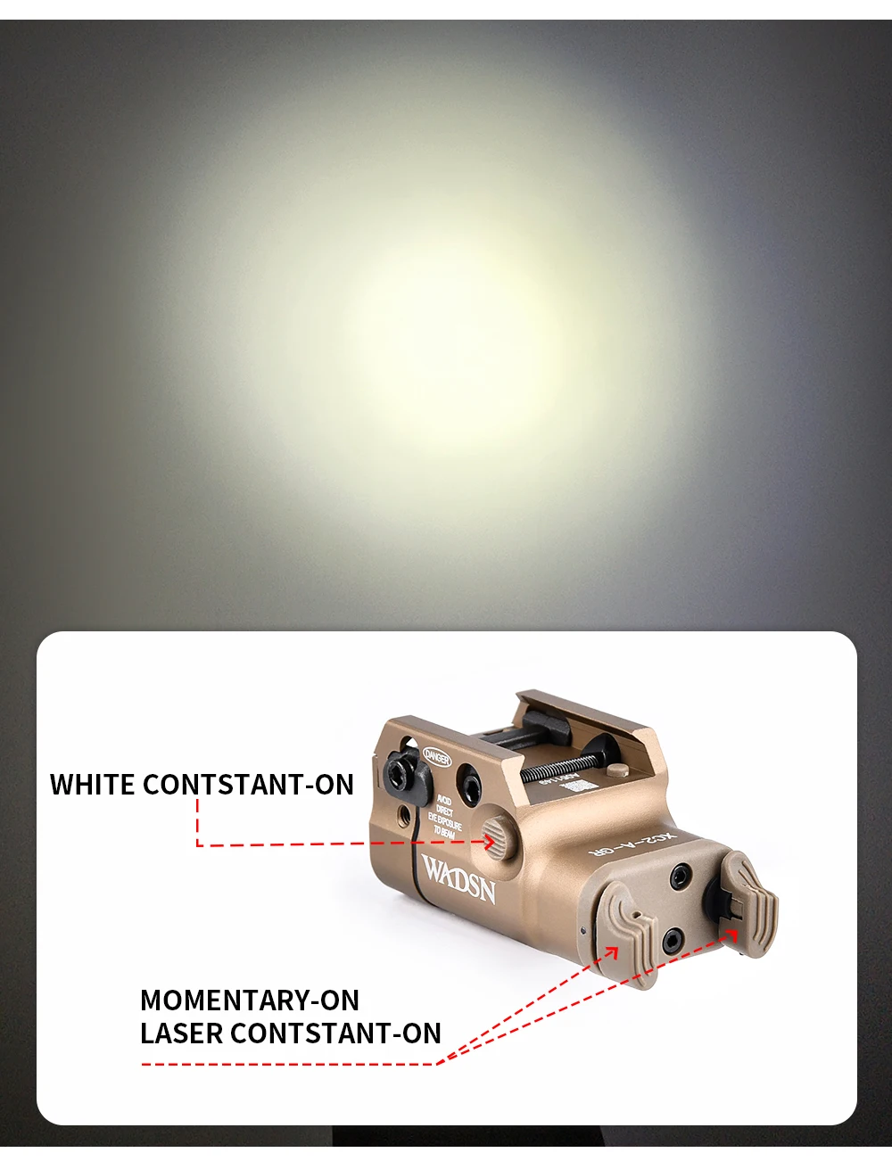 Luz enfocada para caza