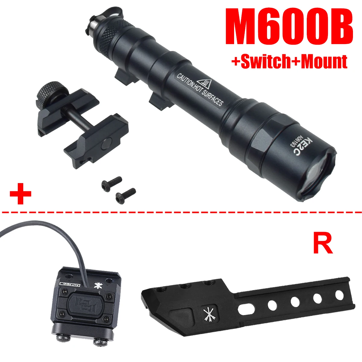 SureFire M600B linterna táctica LED estroboscópica con riel Picatinny