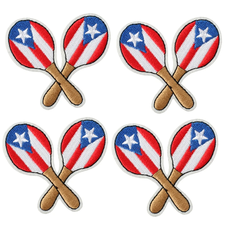 Parche bordado termoadhesivo rana animada castillo Puerto Rico