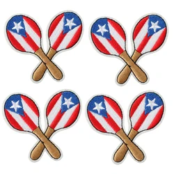 Parche bordado termoadhesivo rana animada castillo Puerto Rico