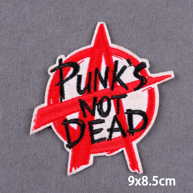 Parche bordado Rock and Roll – conejo terror y vino para ropa