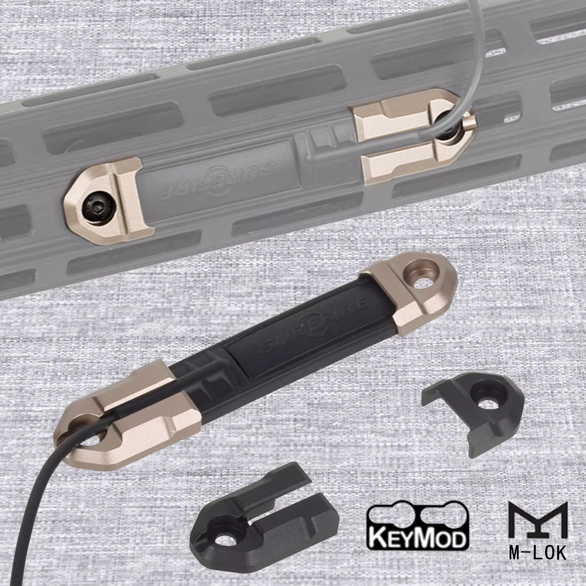 Surefire linterna M600 con cinta remota y almohadilla de presión