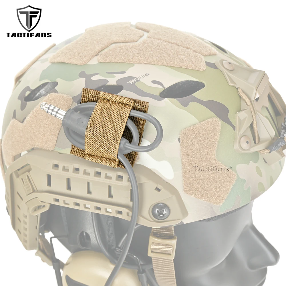 Arnés cables auriculares táctico PTT NVG – Soporte casco o chaleco