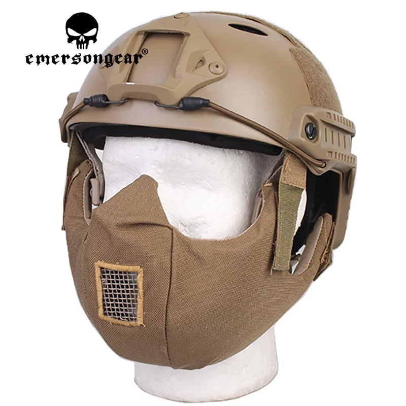 Emersongear máscara táctica de media cara camuflaje para combate - imagen 5