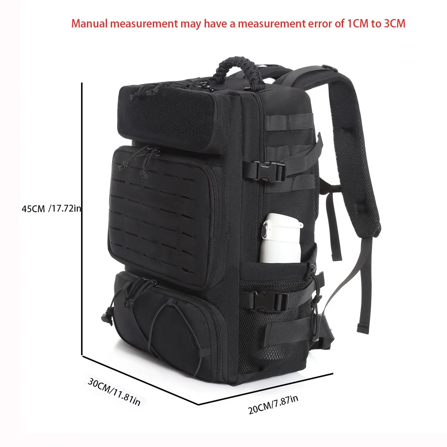 Mochila táctica multifuncional duradera con sistema MOLLE para outdoor