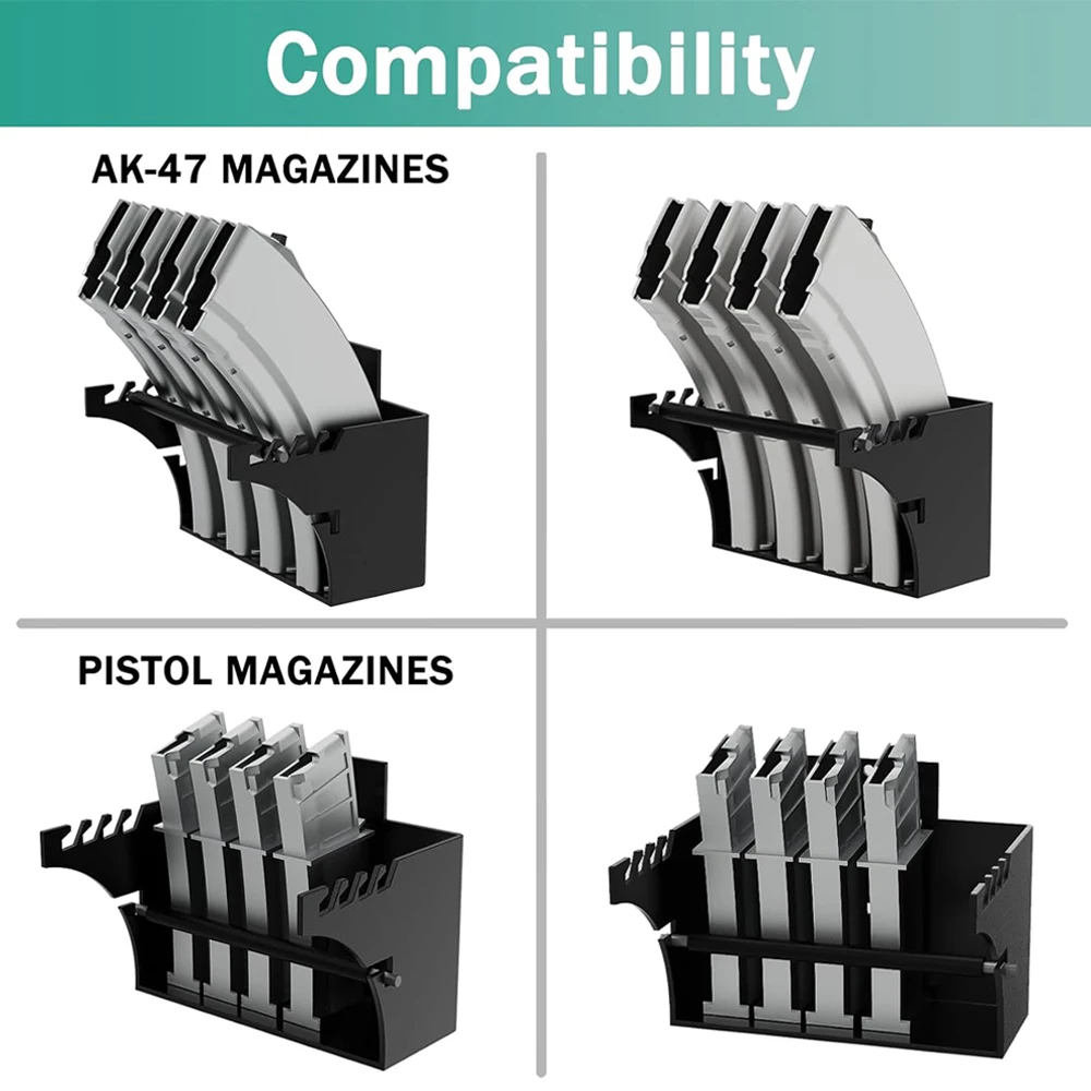 Soporte con cargadores de rifle AR