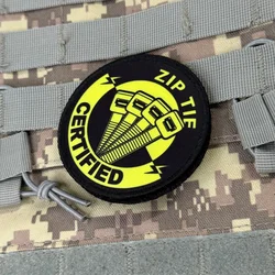 Parche táctico gancho y bucle con diseño de cinta sujeción