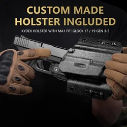 MA1 Láser táctico verde con luz para Glock OWB