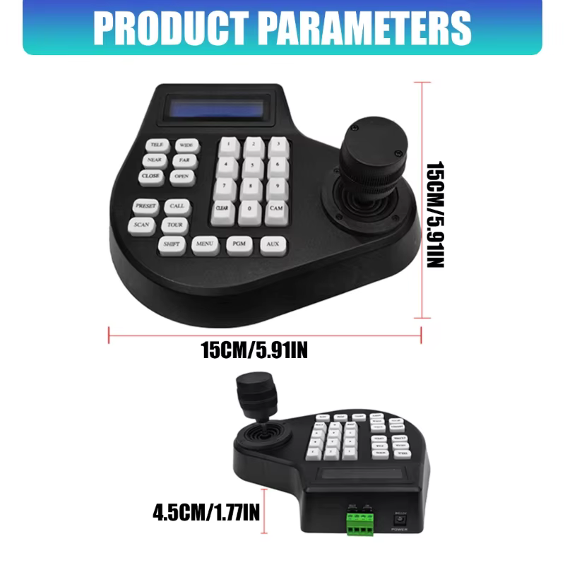 Control PTZ con joystick y modos multidimensionales