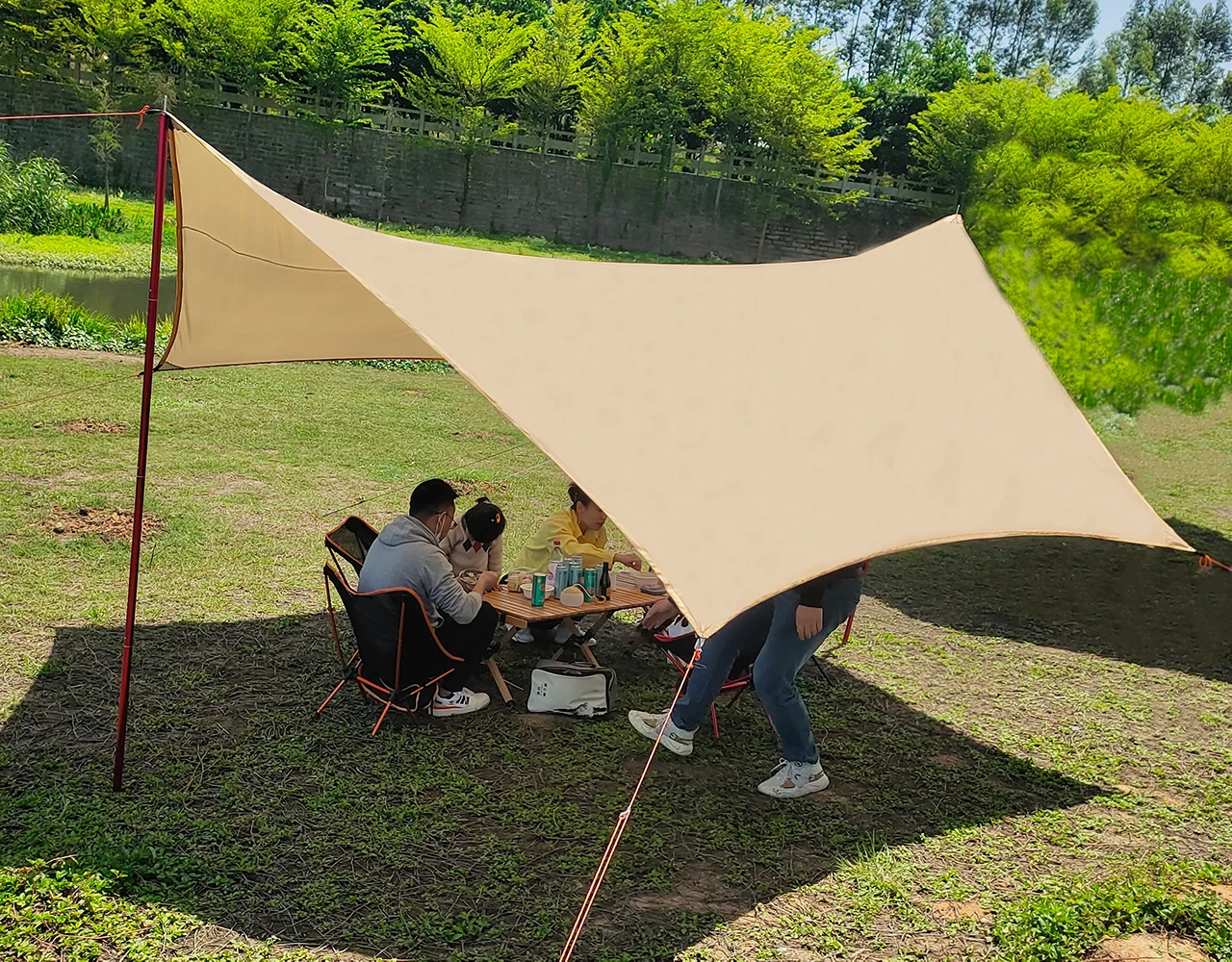 Montaje del toldo en exterior