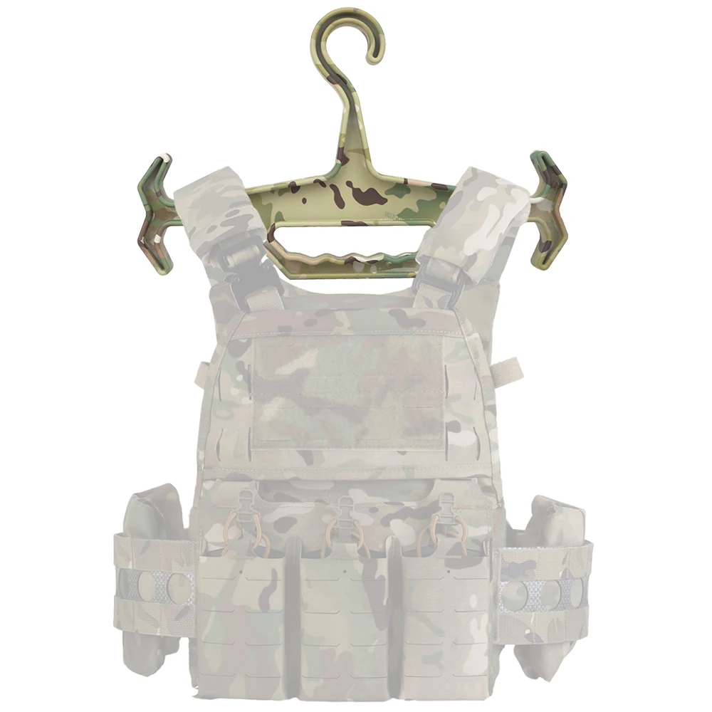 Colgador de placa táctica para chaleco MOLLE, soporte de pecho