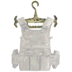 Colgador de placa táctica para chaleco MOLLE, soporte de pecho