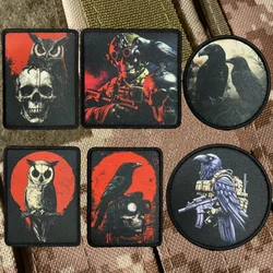 Parche calavera visión nocturna - brazalete táctico cuervo militar