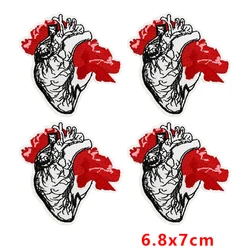 Parche táctico termoadhesivo fresa corazón calavera arco para ropa