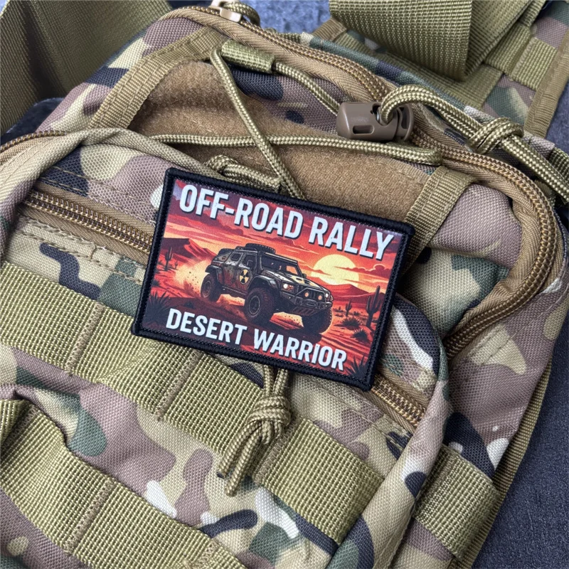 Parche táctico morale con velcro Guerrero del Desierto Todoterreno - imagen 3