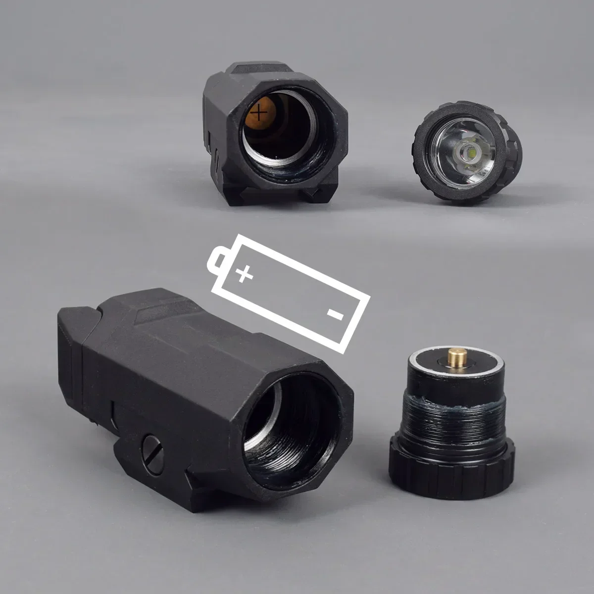 Linterna táctica APL M3X Scout Picatinny para arma de airsoft
