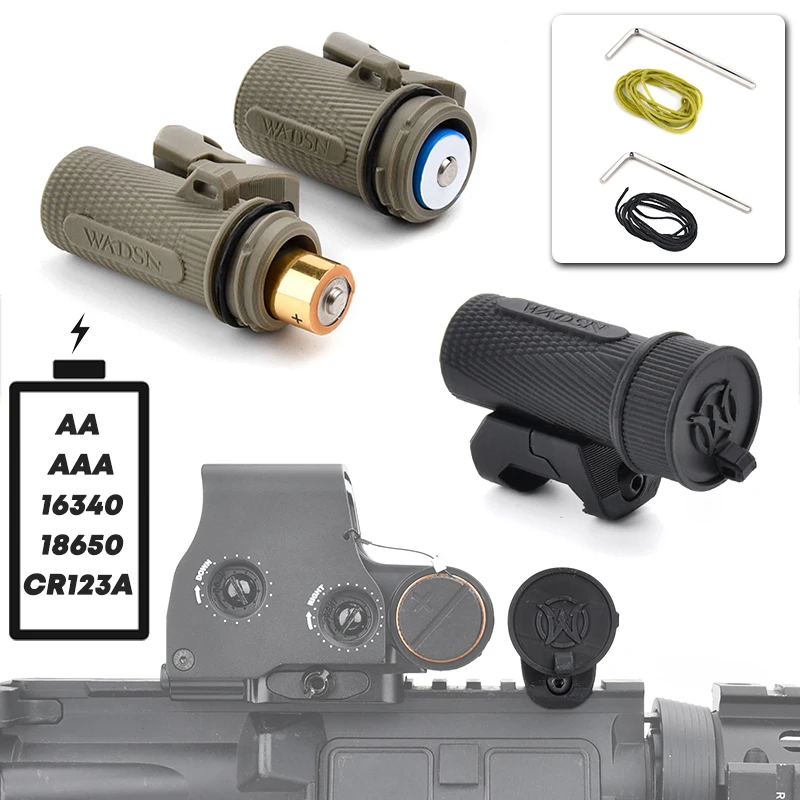 Soporte para batería Picatinny Rail con estuche estanco de rifle