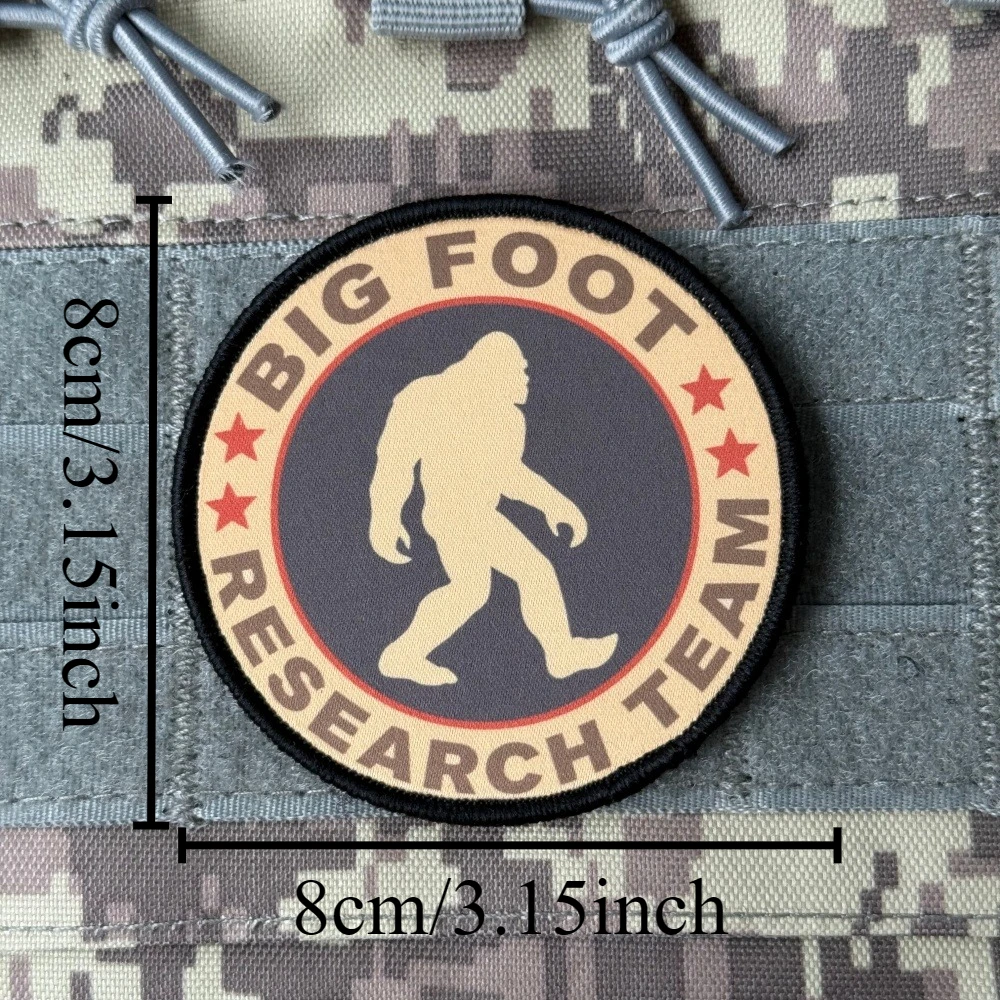 Parche moral Bigfoot – Insignia con gancho y bucle - imagen 3