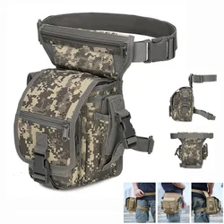 Bolsa táctica impermeable de nailon para pierna con correa