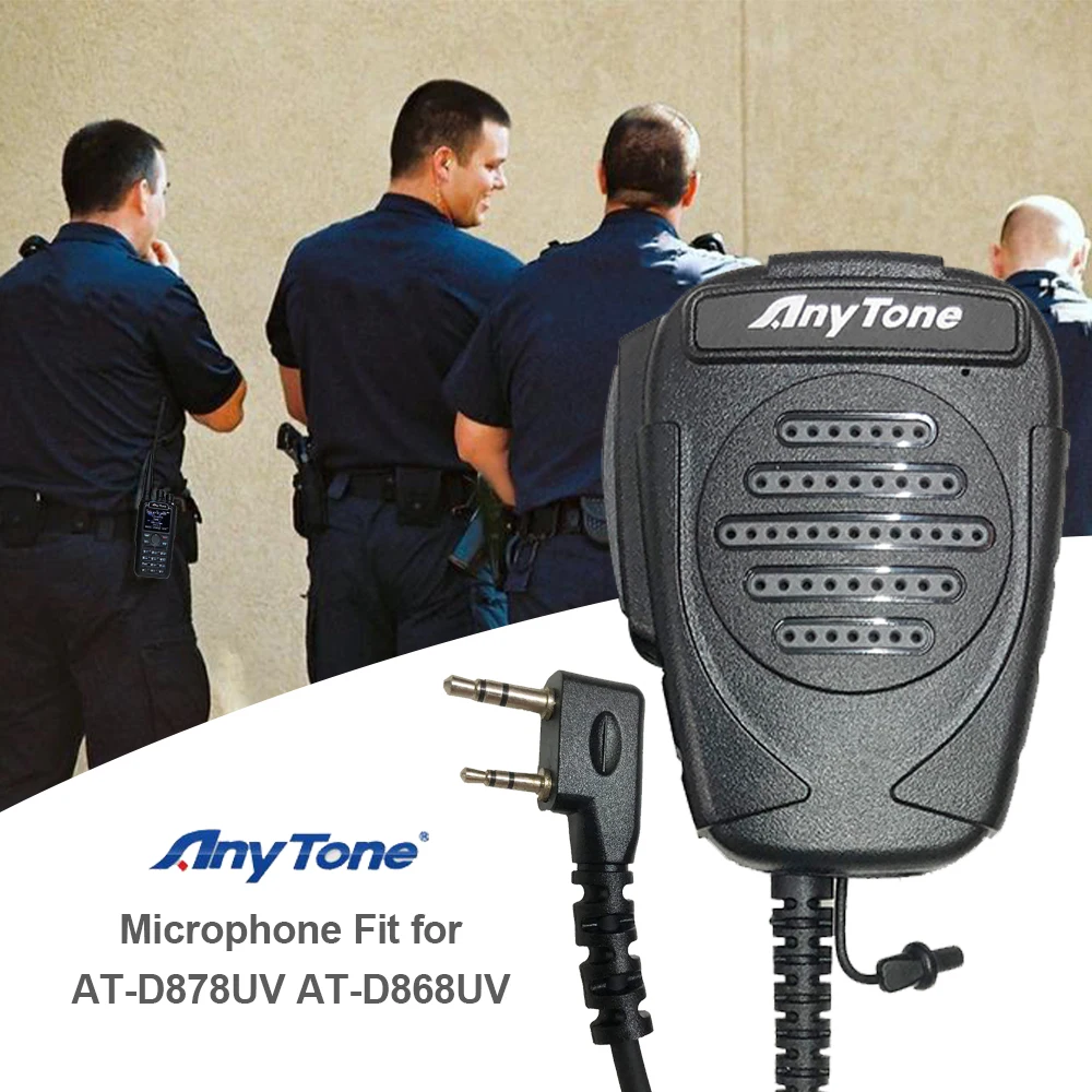 Micrófono altavoz AnyTone con conector K de 2 pines