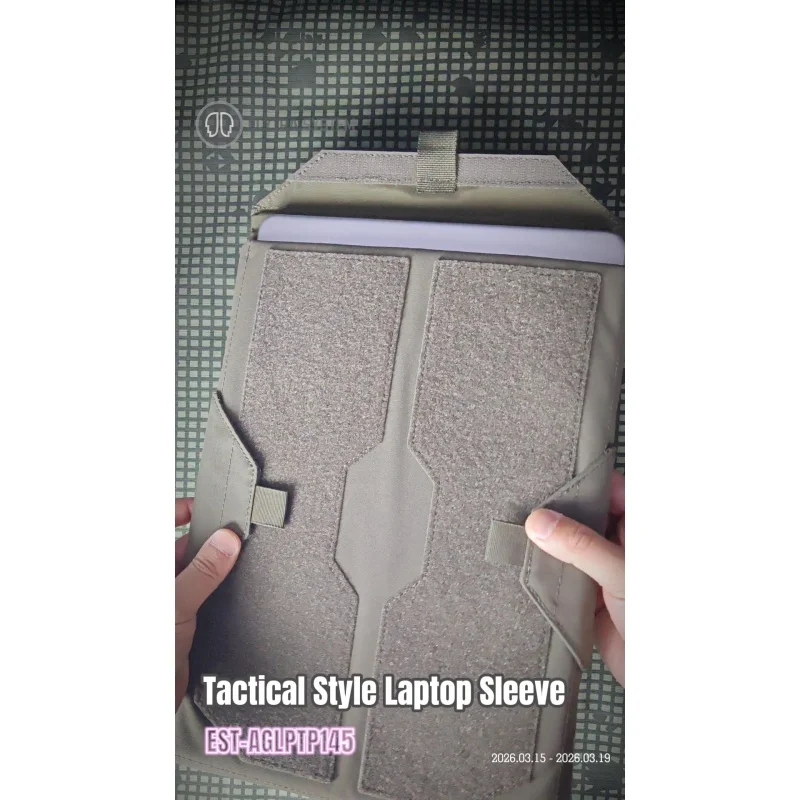 Mochila estilo israelí con forro para portátil y conexión de velcro