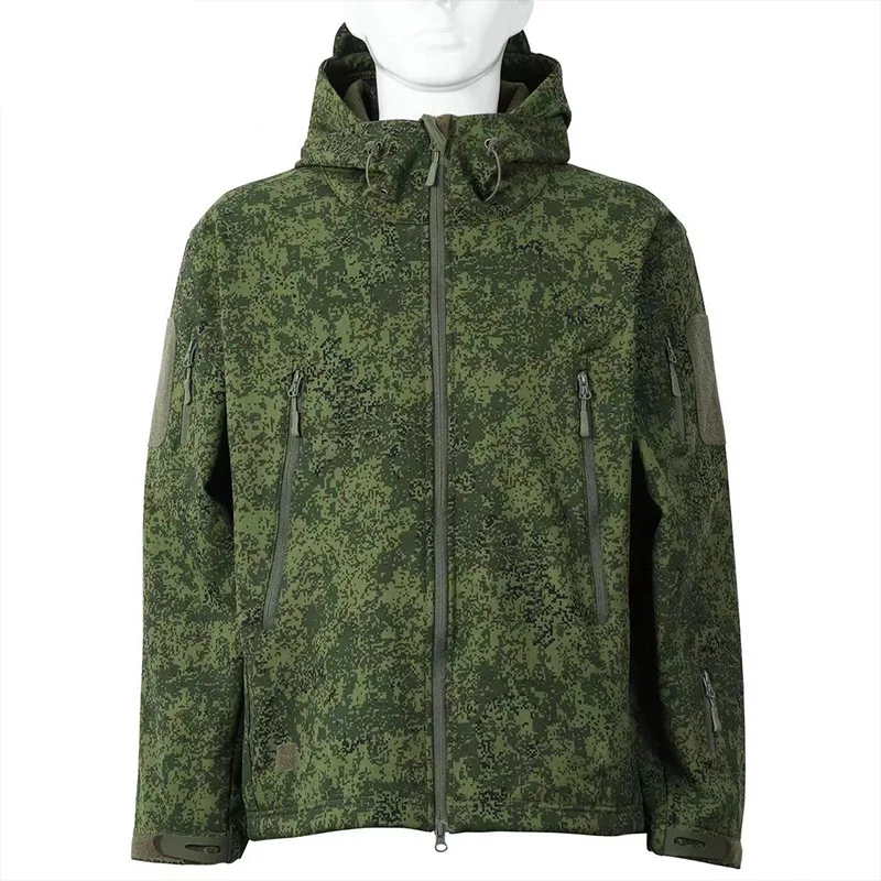 Chaqueta táctica impermeable con cremallera forro polar cortavientos