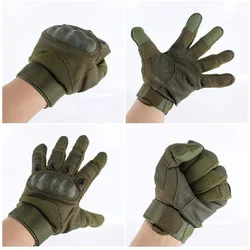 Guantes tácticos fibra de carbono con pantalla táctil dedo completo