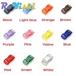 Hebillas liberación lateral curvadas para pulsera paracord – 10mm, 11 unidades