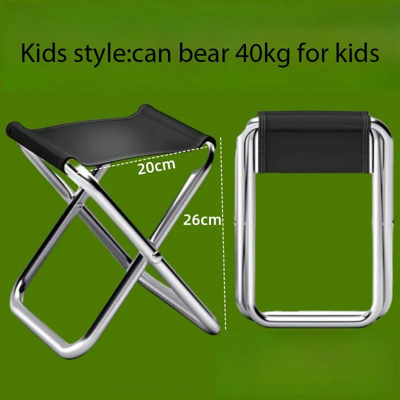 Taburete camping plegable compacto ligero con soporte robusto - imagen 4