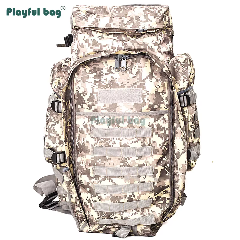 Mochila táctica 600D impermeable camuflaje para montaña y pesca