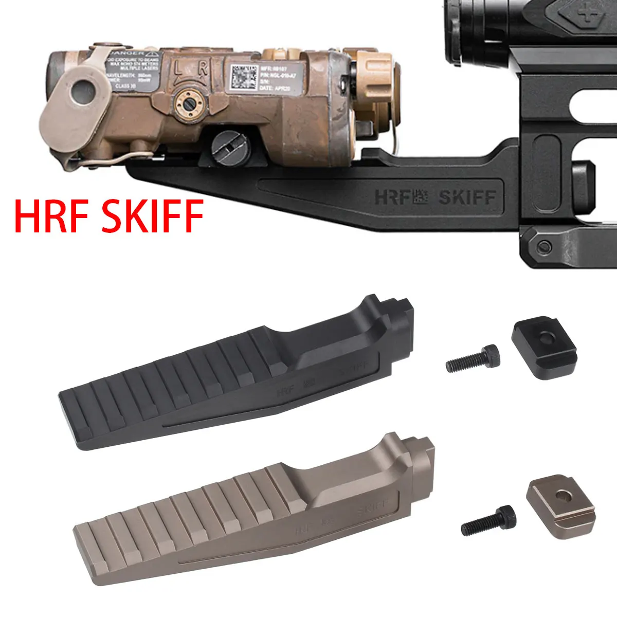 Montura táctica HRF SKIFF con acabado y perfil de montaje