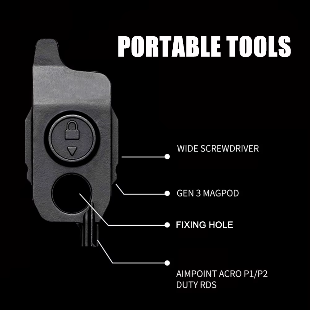 PMAG Base cargador táctica funda extracción rápida PEQ