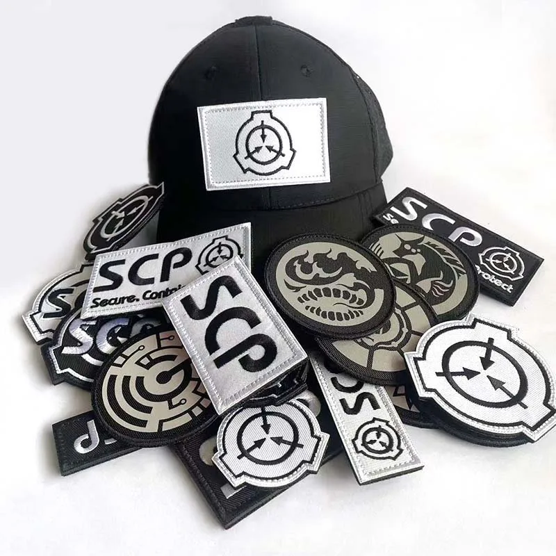 Parche táctico bordado SCP Foundation reflectante para mochila - imagen 3
