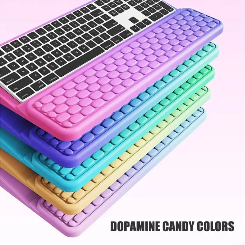 Reposamuñecas de teclado con diseño degradado colorido antideslizante