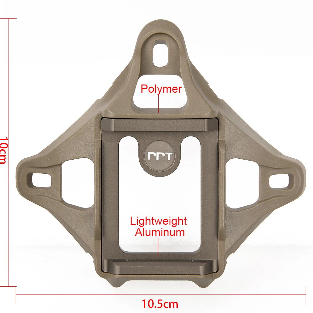 Adaptador montaje NVG Mount PPT para casco táctico de caza