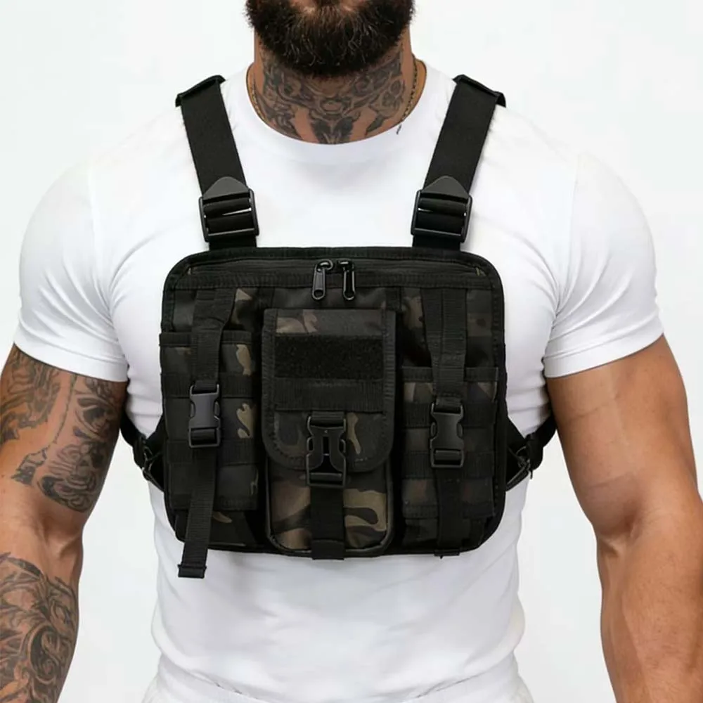 Bolsa táctica multifuncional para aire libre, correr y senderismo