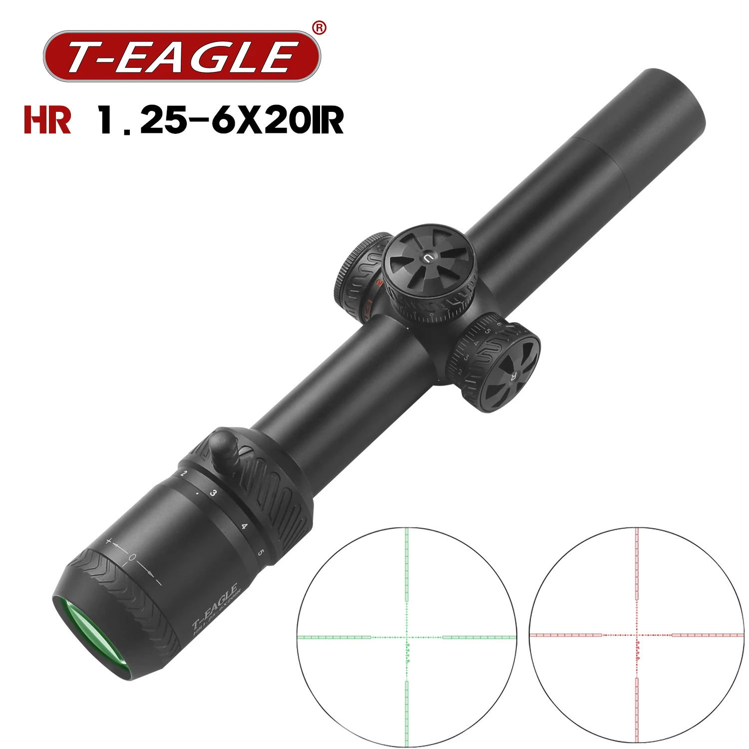 T-EAGLE HR Mira telescópica táctica a prueba de golpes Airsoft - imagen 4
