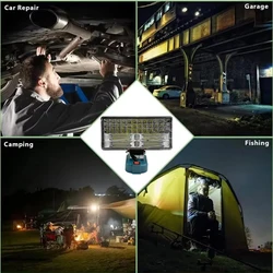 Lámpara de trabajo LED inalámbrica Makita para baterías, camping