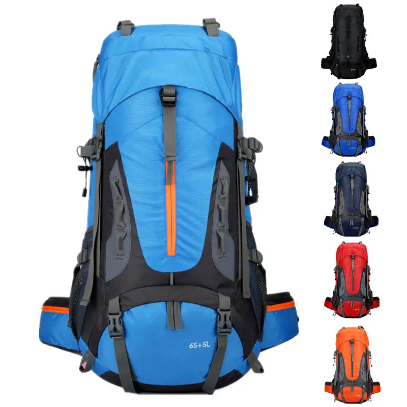 Mochila montaña 65L gran capacidad – Trekking camping resistente impermeable
