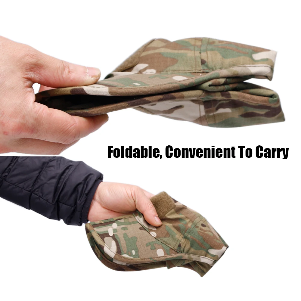 Gorra táctica camuflaje plegable transpirable protección solar - imagen 3