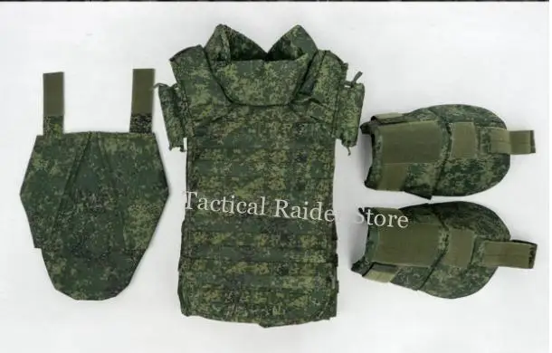 Chaleco antibalas táctico 6b45 en camuflaje verde