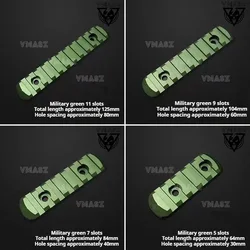 Guardia de Mano Metálica Táctica - Compatible Picatinny MLOK Keymod 20mm