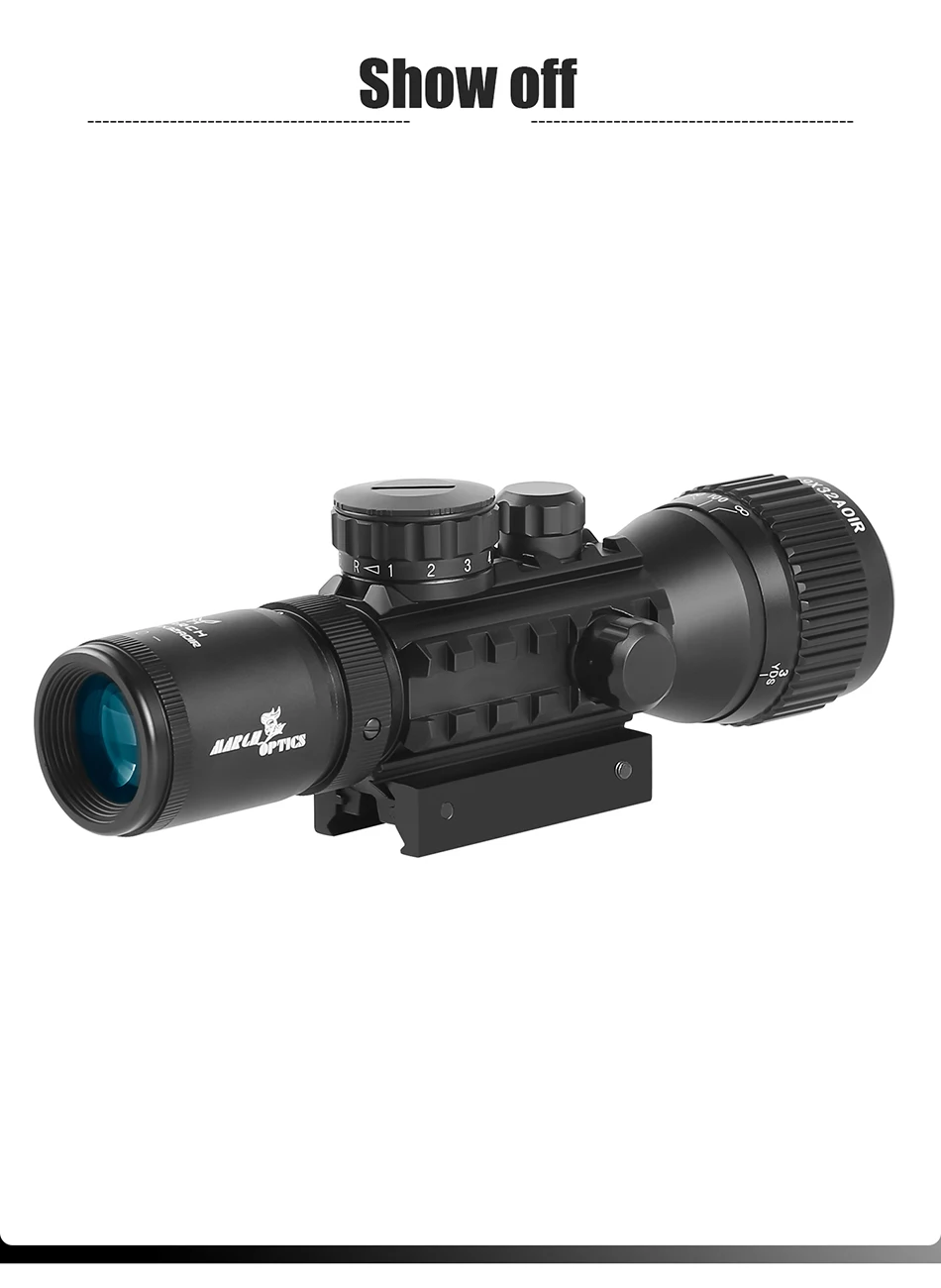 Mira montada para uso en airsoft/tiro